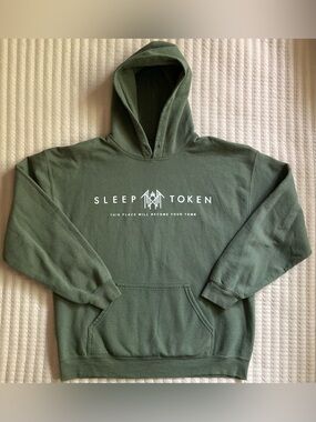 Sleep Token Hoodie Men’s Large Green This Place Will Become Your Tomb Concert
